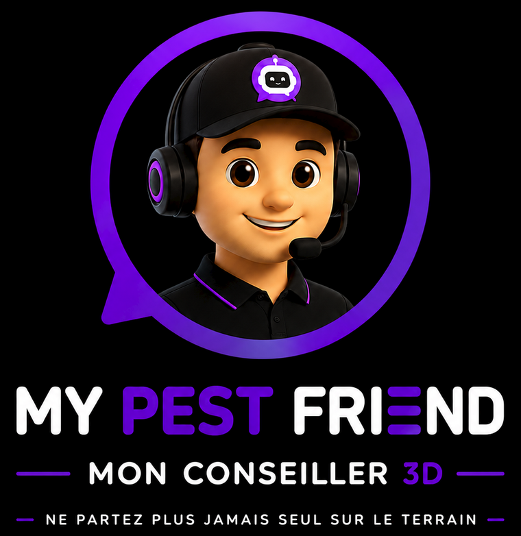 MY PEST FRIEND, mon conseiller 3D. Ne partez plus jamais seul sur le terrain.